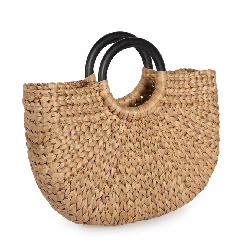 Shop Small Demilune Basket Tote | Burke Decor