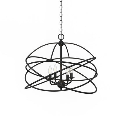 product image for Anson 4 Light Contemporary Statement Chandelier By Lumanity 7 30