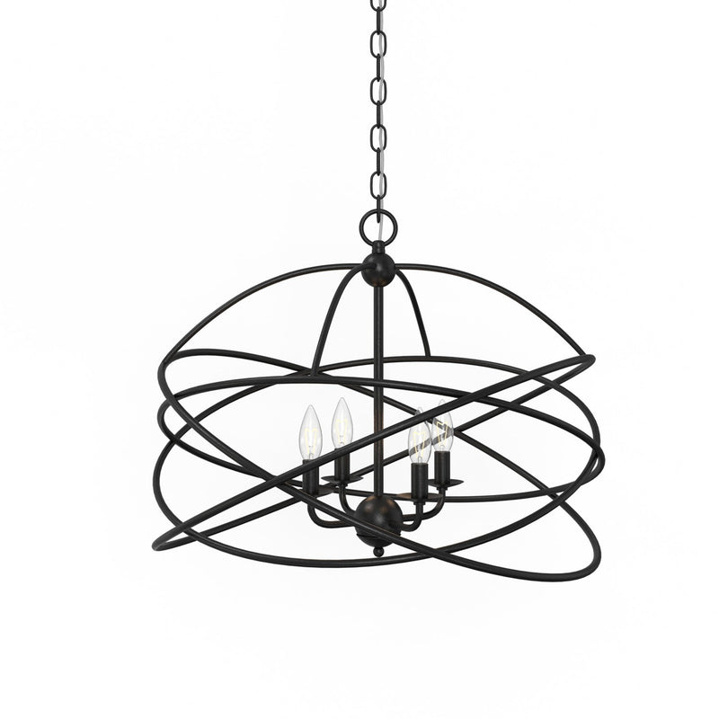 media image for Anson 4 Light Contemporary Statement Chandelier By Lumanity 7 210