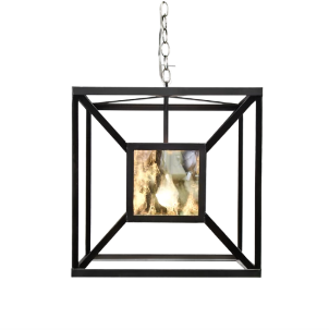 media image for gold iron box pendant with antique mirror 2 277