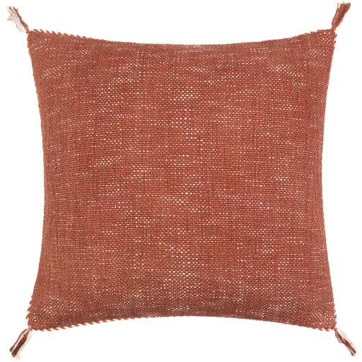 media image for Braided Bisa Cotton Orange Pillow Flatshot Image 267