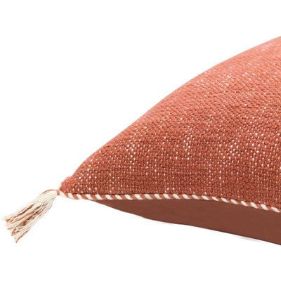 product image for Braided Bisa Cotton Orange Pillow Corner Image 3 49