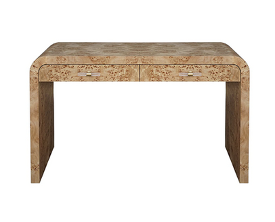product image for Waterfall Edge Desk in Burlwood 72
