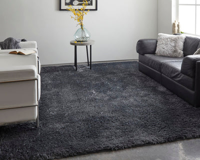 product image for loman solid color classic black charcoal rug by bd fine drnr39k0blkchlh00 8 91