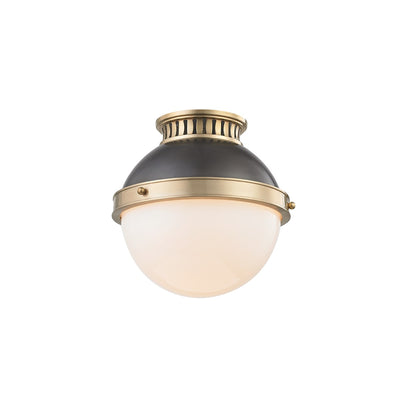 product image for latham 1 light small flush mount design by hudson valley 1 44