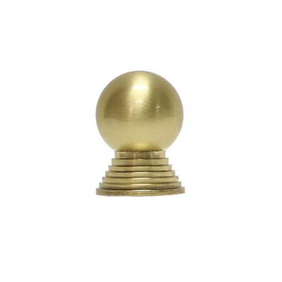 product image of Betsy Simple Round Knob w/ Tiered Stem in Antique Brass design by BD Studio 573