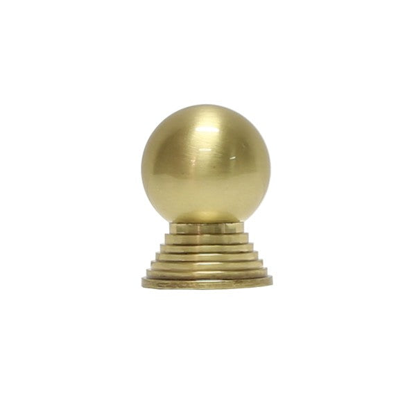 media image for Betsy Simple Round Knob w/ Tiered Stem in Antique Brass design by BD Studio 232