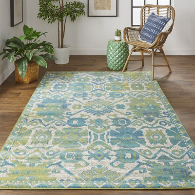 product image for Hurst Green and Blue Rug by BD Fine Roomscene Image 1 33