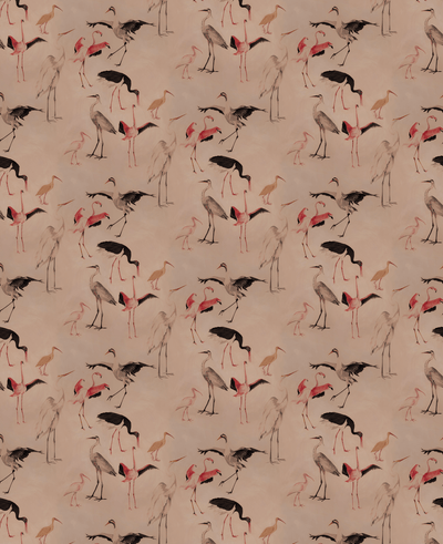 product image for Bird Dance Wallpaper in Tail Feather 44