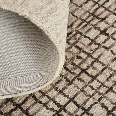 product image for Carrick Hand-Tufted Crosshatch Light Taupe/Brown Rug 3 75