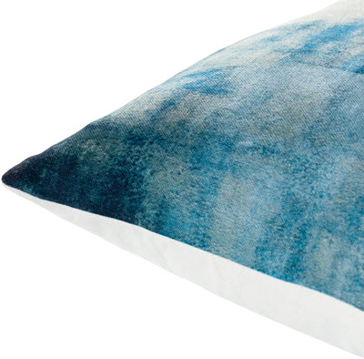product image for Balliano BLN-004 Woven Square Pillow in White & Bright Blue by Surya 3