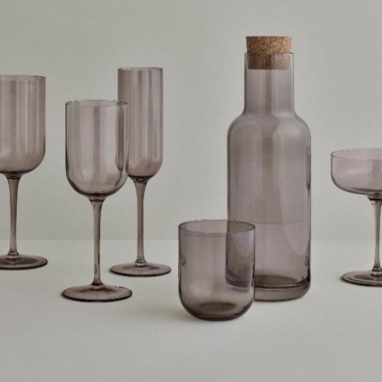media image for FUUM White Wine Glasses Set of 4 in Fungi 217