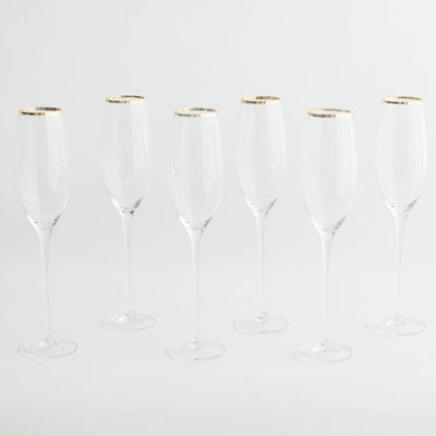 product image for siren champagne flute set of 4 by borrowed blu bb0229s 2 60