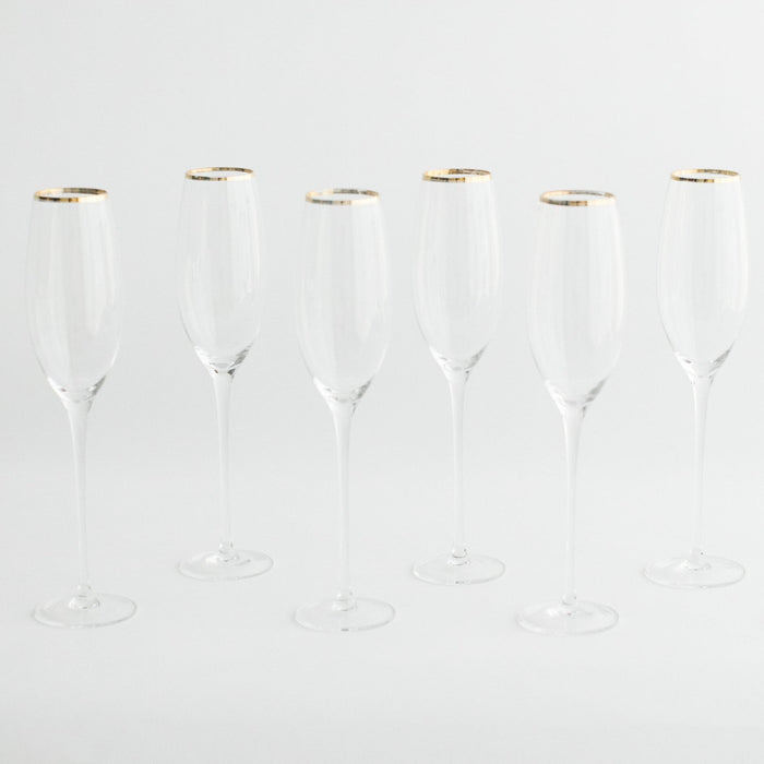 media image for siren champagne flute set of 4 by borrowed blu bb0229s 2 271