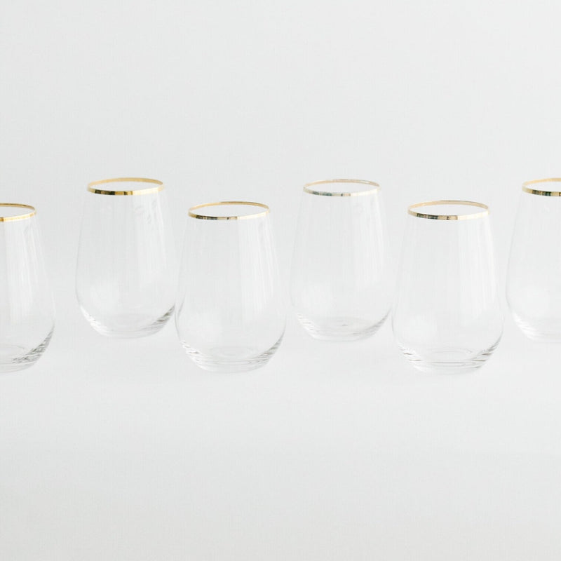 media image for siren tall stemless goblet set of 4 by borrowed blu bb0226s 2 260