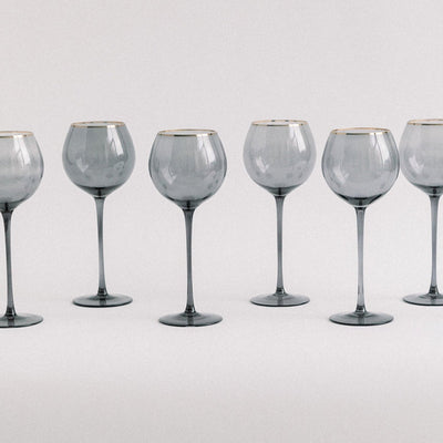 product image for siren white wine goblet set of 4 by borrowed blu bb0211s 4 50