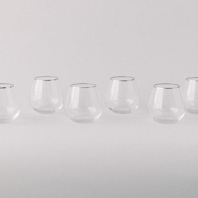 product image for siren short stemless goblet set of 4 by borrowed blu bb0212s 5 96