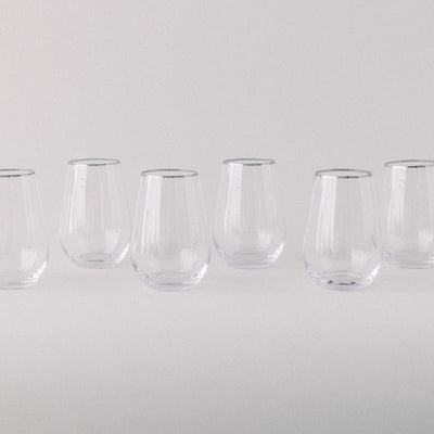 product image for siren tall stemless goblet set of 4 by borrowed blu bb0226s 3 16
