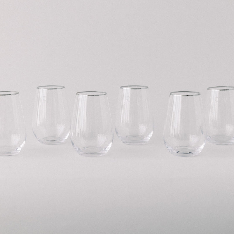 media image for siren tall stemless goblet set of 4 by borrowed blu bb0226s 3 297