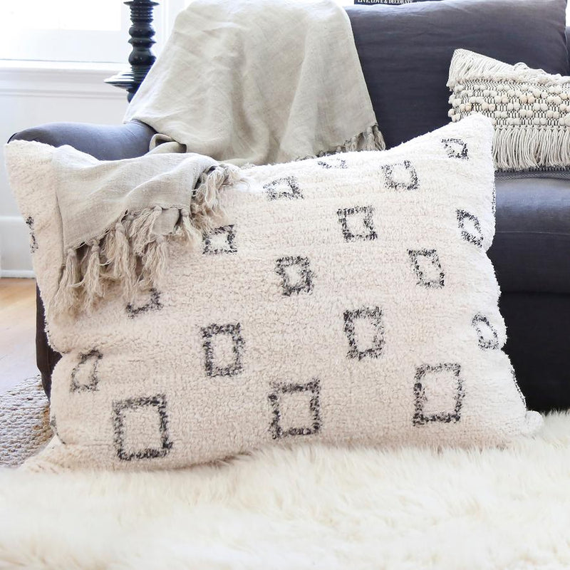 media image for bowie hand woven pillow by pom pom at home 4 255