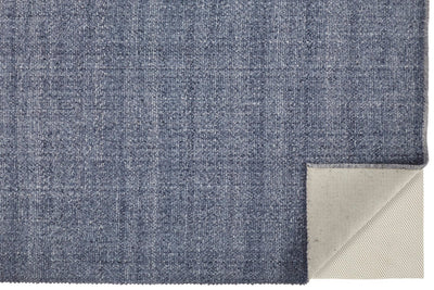 product image for Siona Handwoven Solid Color Navy/Denim Blue Rug 5 40