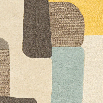 product image for Brooklyn Wool Bright Yellow Rug Swatch 2 Image 13