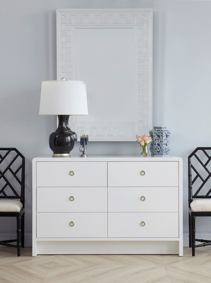 media image for Bryant Extra Large 6-Drawer Dresser in White design by Bungalow 5 246