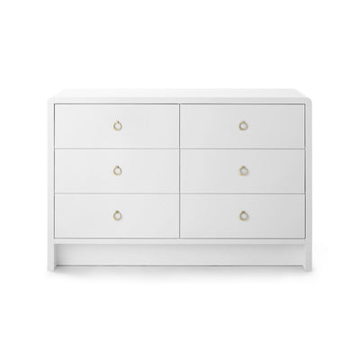 product image for Bryant Extra Large 6-Drawer Dresser in White design by Bungalow 5 50