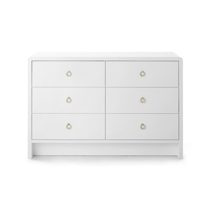 media image for Bryant Extra Large 6-Drawer Dresser in White design by Bungalow 5 279