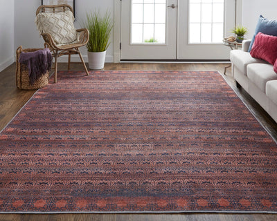 product image for Welch Ornamental Camel Tan / Blue Rug 6 11