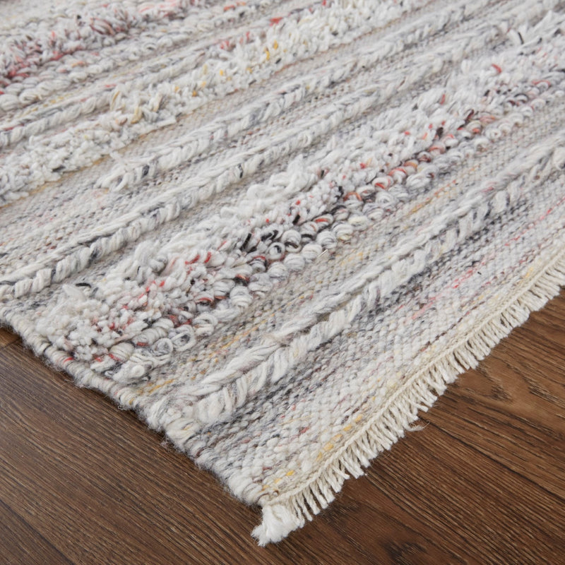 media image for Akton Handwoven Stripes Gray/Red/Yellow Rug 4 280