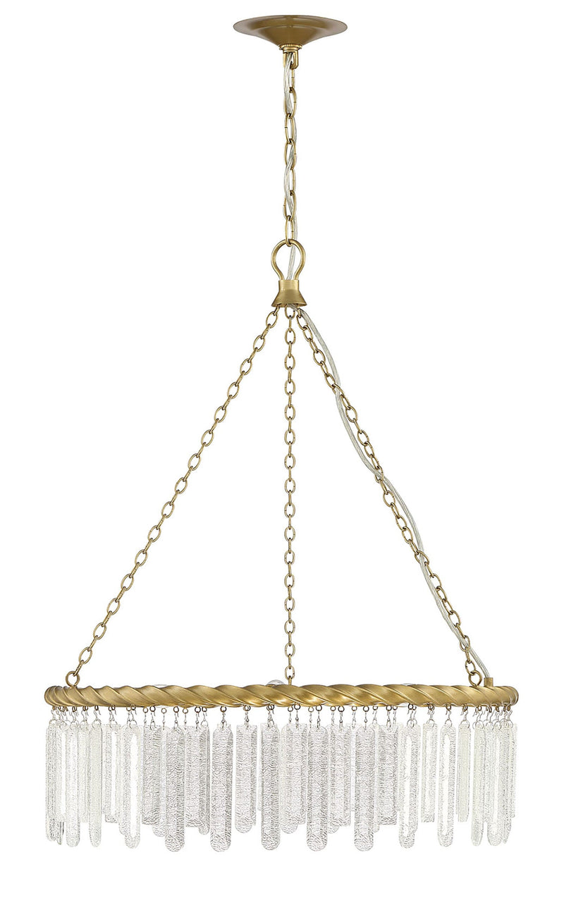 media image for Reverie Brass And Crystal 3 Light Contemporary Chandelier By Lumanity 2 258