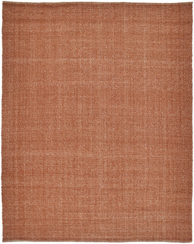 product image of Siona Handwoven Solid Color Rust Orange Rug 1 543