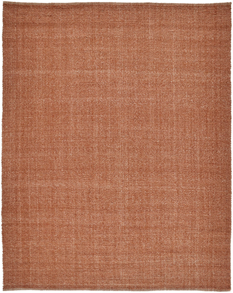 media image for Siona Handwoven Solid Color Rust Orange Rug 1 288