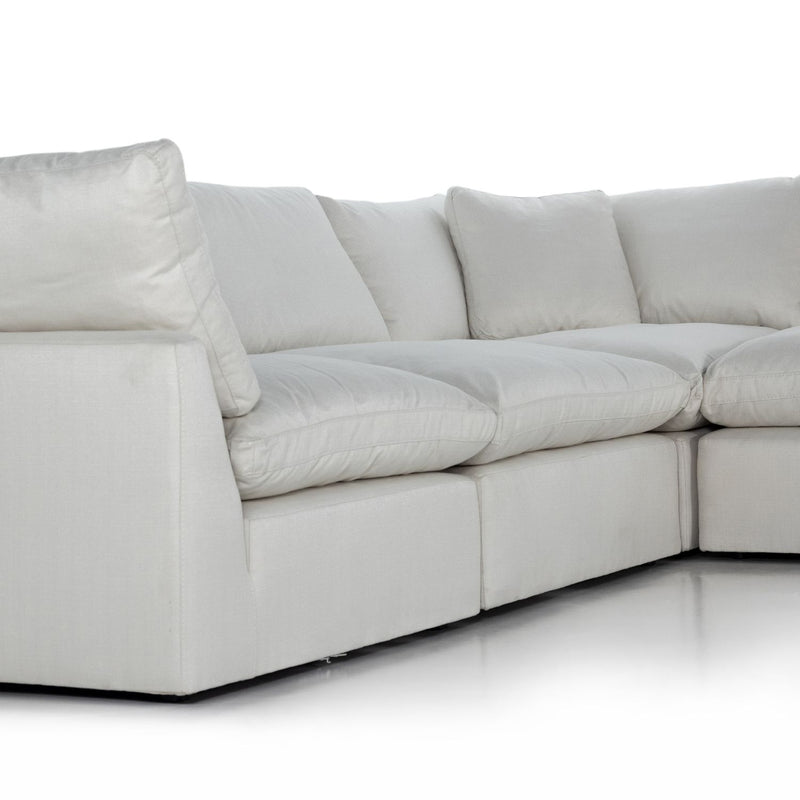 media image for Stevie 4-Piece Sectional Sofa w/ Ottoman in Various Colors Alternate Image 7 253