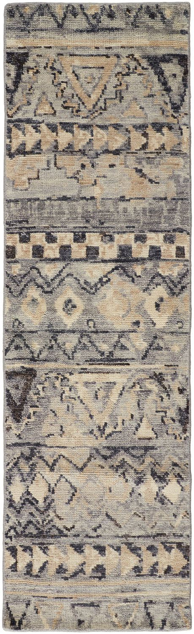 product image for Scottsdale Hand Knotted Gray and Blue Rug by BD Fine Flatshot Image 1 59
