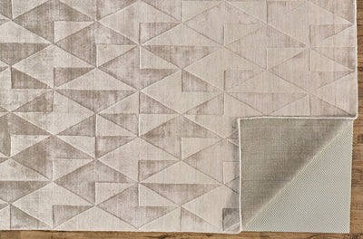 product image for Savona Hand Woven Metallic Taupe Rug by BD Fine Fold Image 1 76