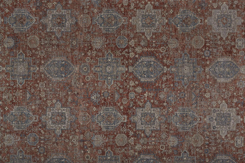 media image for Gilford Rust and Blue Rug by BD Fine Texture Image 1 229