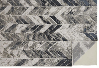 product image for Orin Silver and Black Rug by BD Fine Fold Image 1 13