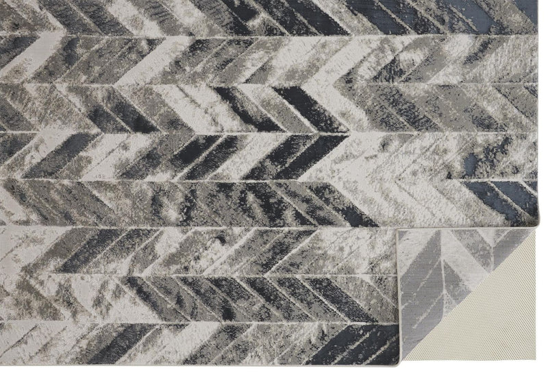 media image for Orin Silver and Black Rug by BD Fine Fold Image 1 265