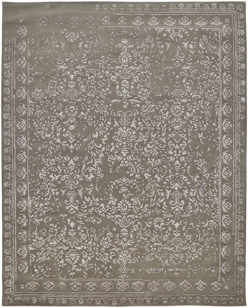 media image for Khalo Hand Tufted Gray and Silver Rug by BD Fine Flatshot Image 1 236