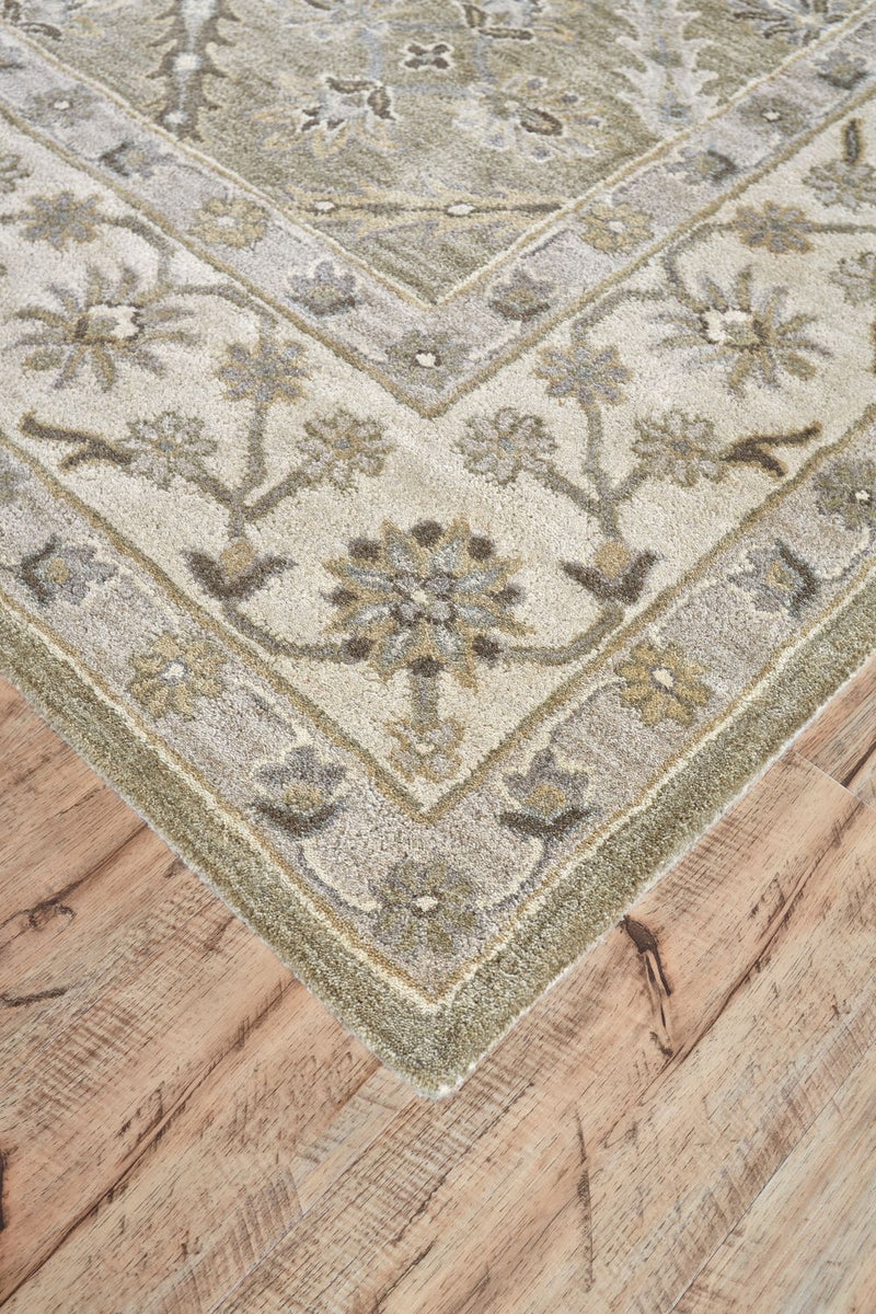 media image for Botticino Hand Tufted Green and Beige Rug by BD Fine Corner Image 1 217