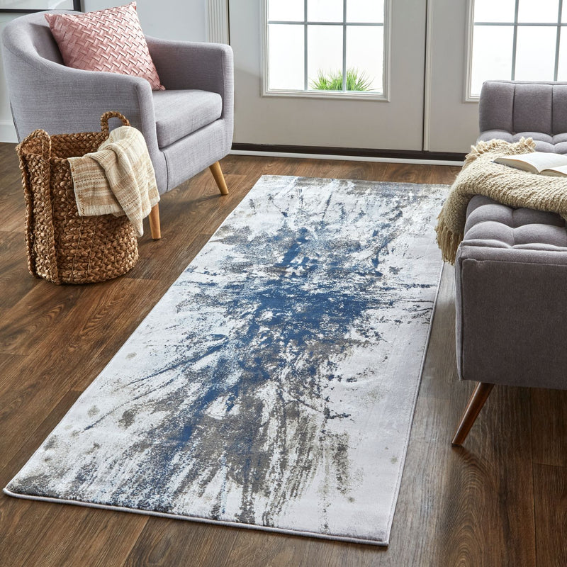 media image for Javers Blue and Gray Rug by BD Fine Roomscene Image 1 273