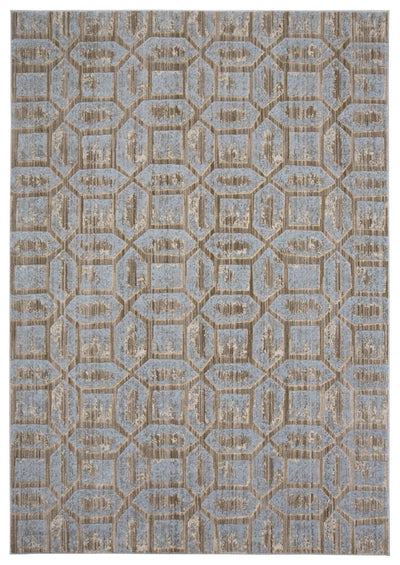 product image for Carini Blue and Taupe Rug by BD Fine Flatshot Image 1 82
