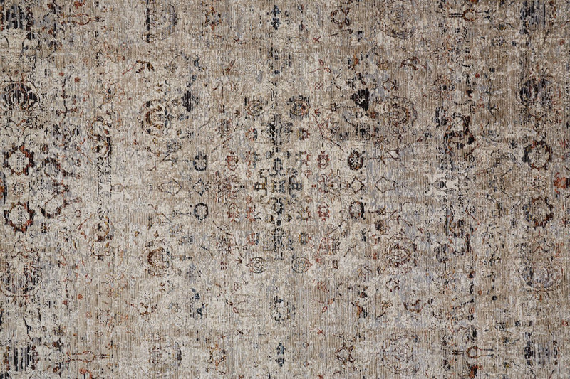 media image for Ennis Ivory and Gray Rug by BD Fine Texture Image 1 215