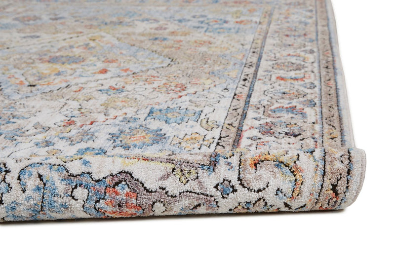 media image for Matana Gray and Blue Rug by BD Fine Roll Image 1 253