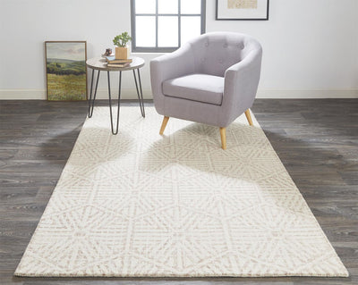 product image for Veran Hand Tufted Beige and Ivory Rug by BD Fine Roomscene Image 1 45