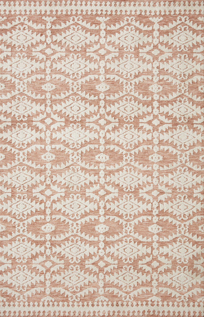 product image for Yeshaia Terracotta / Ivory Rug Flatshot Image 1 44