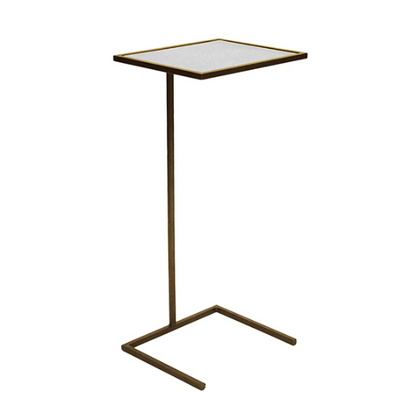 product image of painted bronze cigar table with antique mirror top 1 50