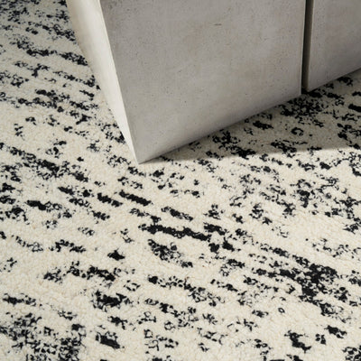 product image for Calvin Klein Billows Ivory Black Modern Indoor Rug 7 81